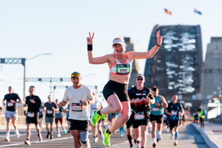 Competitors in the Sydney Marathon