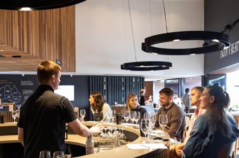 Visitors at Brokenwood winery