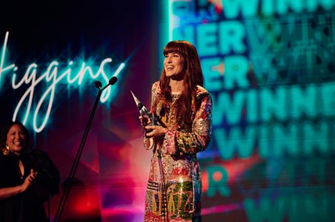 Missy Higgins receiving an award