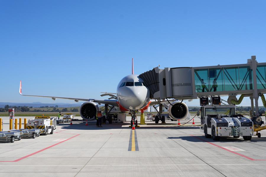 First passenger flight lands at Western Sydney Airport