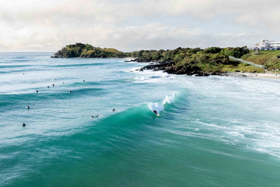 Surfers at Cabarita Beach