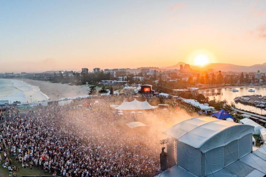Crowd at Yours & Owls Festival