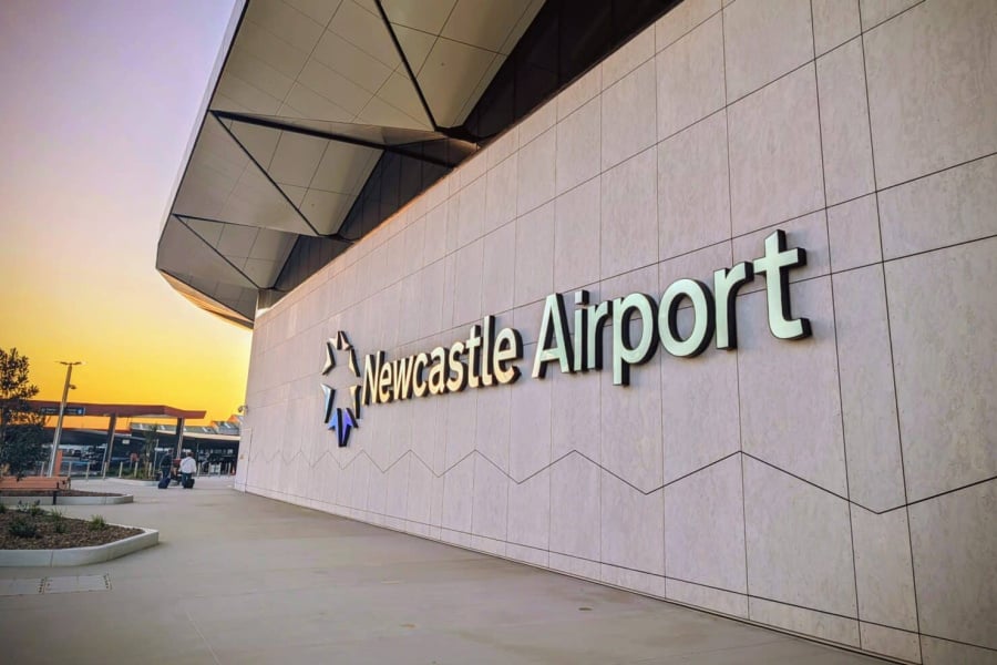 Exterior of Newcastle Airport