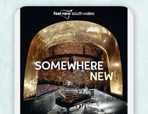 Screenshot of Somewhere New - Destination NSW's consumer newsletter.