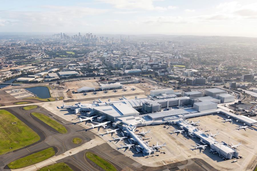 Render of expanded airport