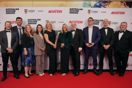 Newcastle Airport staff at awards night