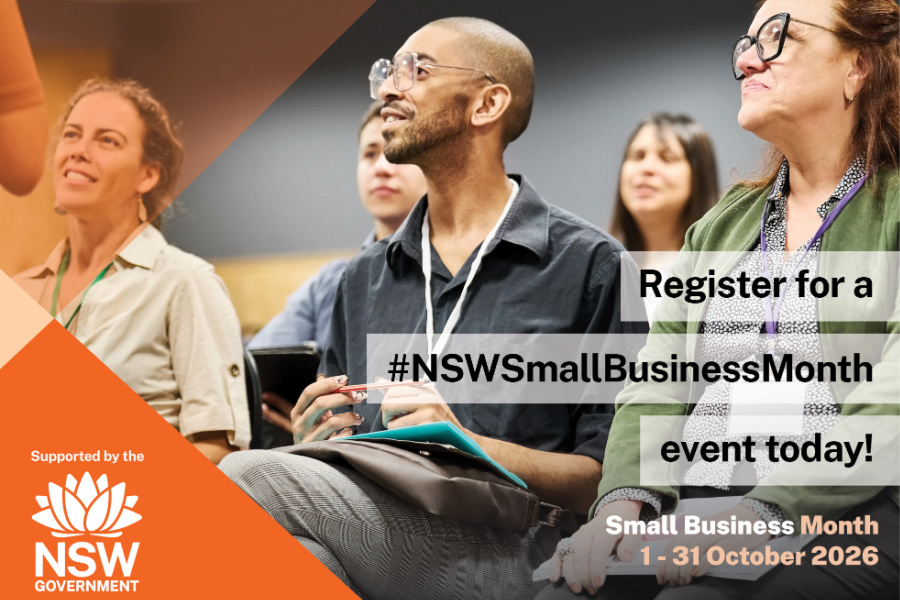 Small business owners attending a workshop